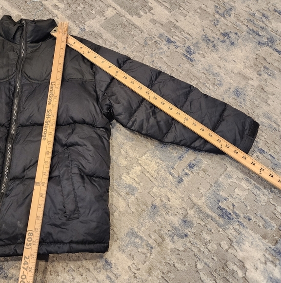 Double Down Black Down Puffer Coat Size Large Steve & Barry's - Picture 3 of 16
